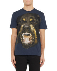 T-shirt imprimé bleu marine Givenchy