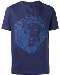 T-shirt imprimé bleu marine Versus