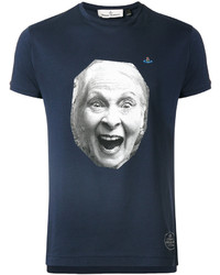 T-shirt imprimé bleu marine Vivienne Westwood