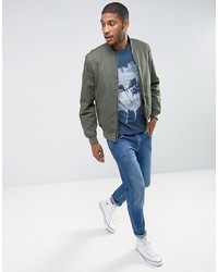 T-shirt imprimé bleu Jack and Jones