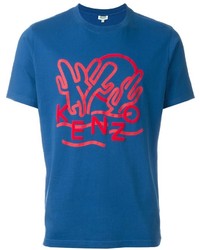 T-shirt imprimé bleu Kenzo