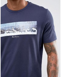 T-shirt imprimé bleu Ben Sherman