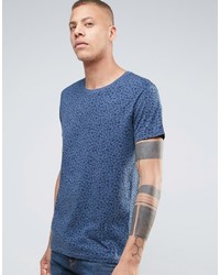 T-shirt imprimé bleu Weekday