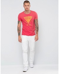 T-shirt imprimé fuchsia Scotch & Soda