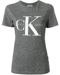 T-shirt imprimé gris foncé CK Calvin Klein