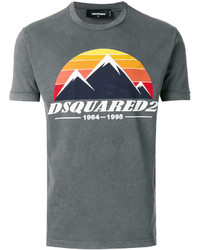 T-shirt imprimé gris foncé DSQUARED2