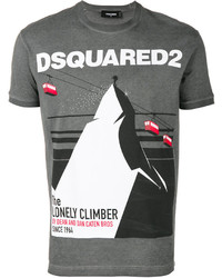 T-shirt imprimé gris foncé DSQUARED2