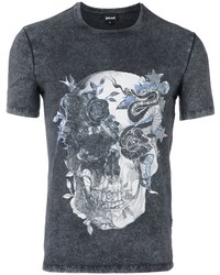 T-shirt imprimé gris foncé Just Cavalli