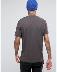 T-shirt imprimé gris foncé Asos