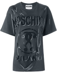 T-shirt imprimé gris foncé Moschino