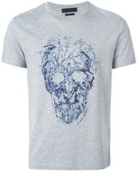 T-shirt imprimé gris Alexander McQueen