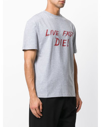 T-shirt imprimé gris McQ