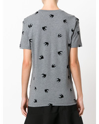 T-shirt imprimé gris MCQ