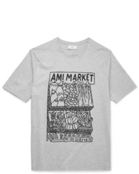 T-shirt imprimé gris Ami