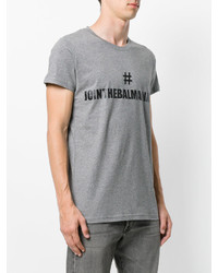 T-shirt imprimé gris Balmain