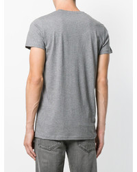 T-shirt imprimé gris Balmain