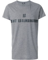 T-shirt imprimé gris Balmain