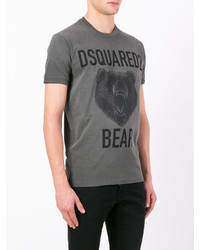 T-shirt imprimé gris DSQUARED2