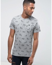 T-shirt imprimé gris Bellfield