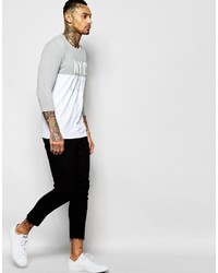 T-shirt imprimé gris Asos