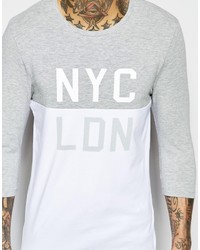 T-shirt imprimé gris Asos