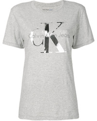 T-shirt imprimé gris CK Calvin Klein
