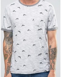 T-shirt imprimé gris Bellfield