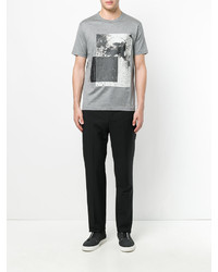 T-shirt imprimé gris Emporio Armani