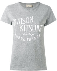 T-shirt imprimé gris MAISON KITSUNE