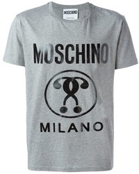 T-shirt imprimé gris Moschino