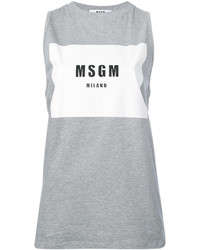 T-shirt imprimé gris MSGM