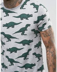 T-shirt imprimé gris Asos