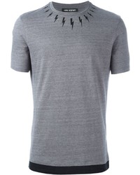 T-shirt imprimé gris Neil Barrett