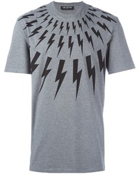 T-shirt imprimé gris Neil Barrett