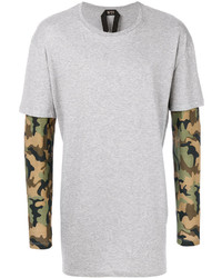 T-shirt imprimé gris No.21