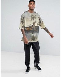 T-shirt imprimé gris Asos