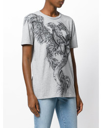 T-shirt imprimé gris Alexander McQueen