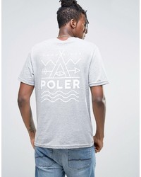 T-shirt imprimé gris Poler