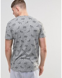 T-shirt imprimé gris Bellfield