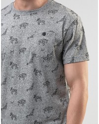 T-shirt imprimé gris Bellfield