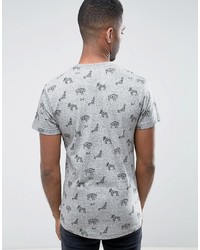 T-shirt imprimé gris Bellfield