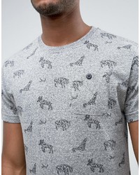 T-shirt imprimé gris Bellfield