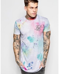 T-shirt imprimé gris Siksilk