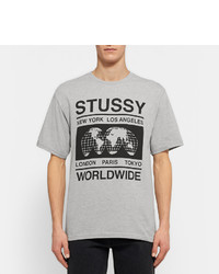 T-shirt imprimé gris Stussy