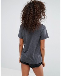 T-shirt imprimé gris Asos