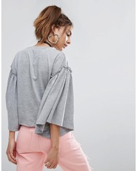 T-shirt imprimé gris Asos