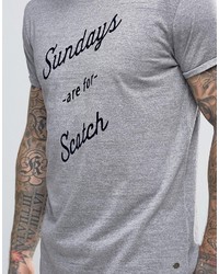 T-shirt imprimé gris Scotch & Soda