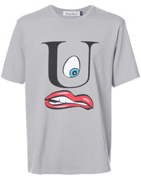 T-shirt imprimé gris Undercover