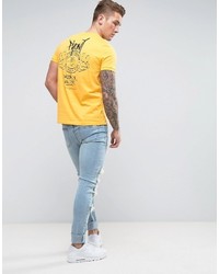 T-shirt imprimé jaune Asos