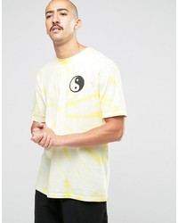 T-shirt imprimé jaune Weekday